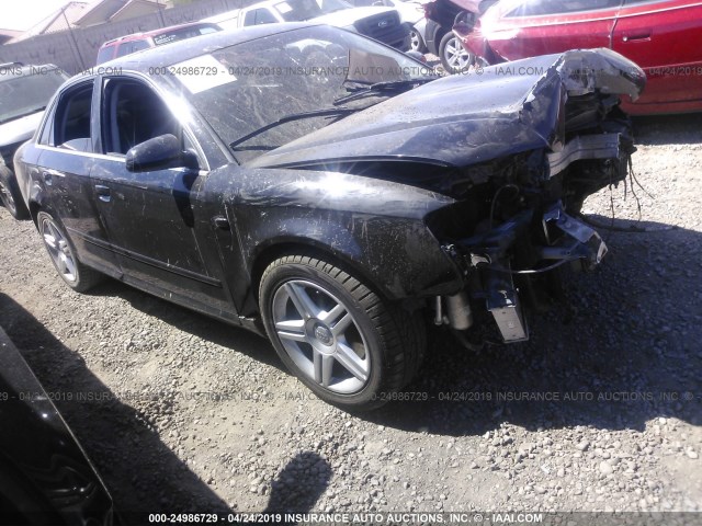 WAUAF78E08A009599 - 2008 AUDI A4 2.0T BLACK photo 1