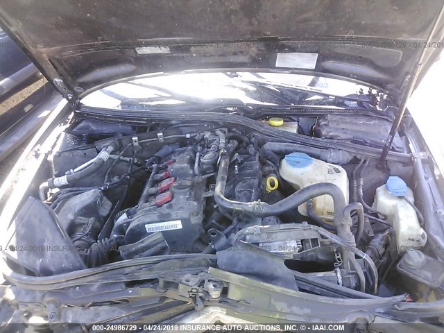 WAUAF78E08A009599 - 2008 AUDI A4 2.0T BLACK photo 10