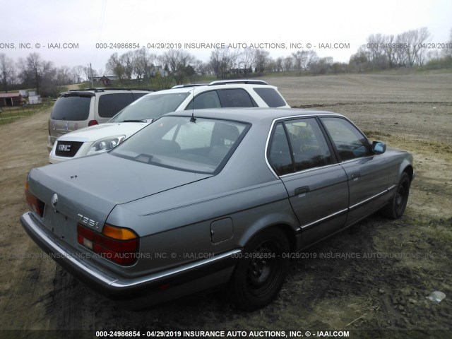 WBAGB4312NDB70901 - 1992 BMW 735 I AUTOMATIC BLUE photo 4