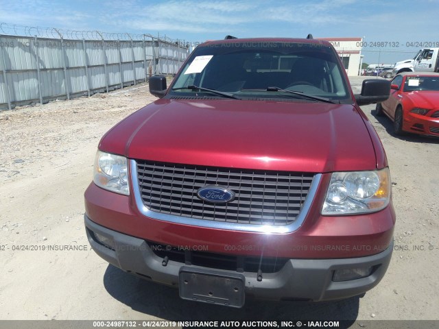 1FMPU15596LA71598 - 2006 FORD EXPEDITION XLT RED photo 6