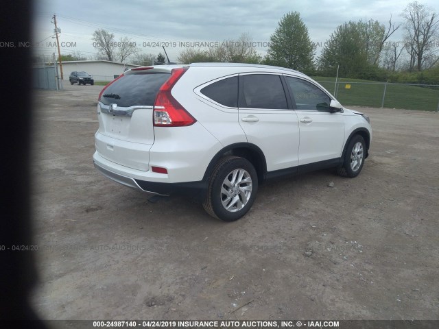 5J6RM3H78GL014973 - 2016 HONDA CR-V EXL WHITE photo 4