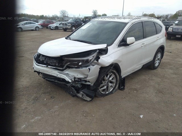 5J6RM3H78GL014973 - 2016 HONDA CR-V EXL WHITE photo 6