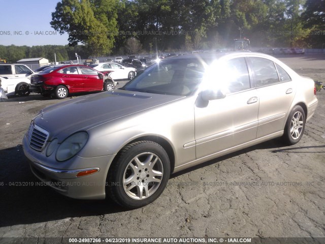 WDBUF65J33A176039 - 2003 MERCEDES-BENZ E 320 BEIGE photo 2