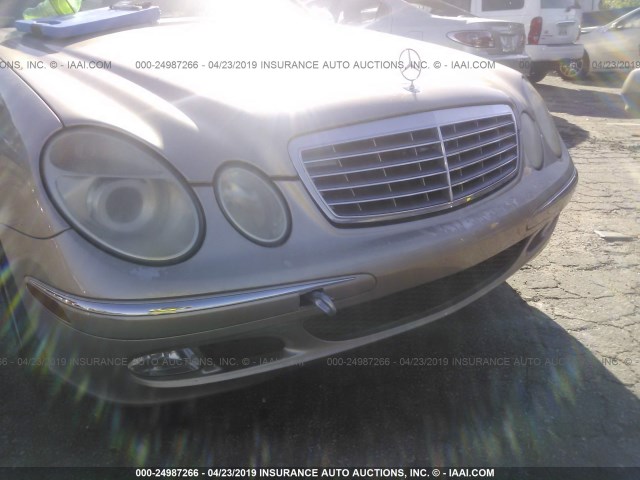 WDBUF65J33A176039 - 2003 MERCEDES-BENZ E 320 BEIGE photo 6