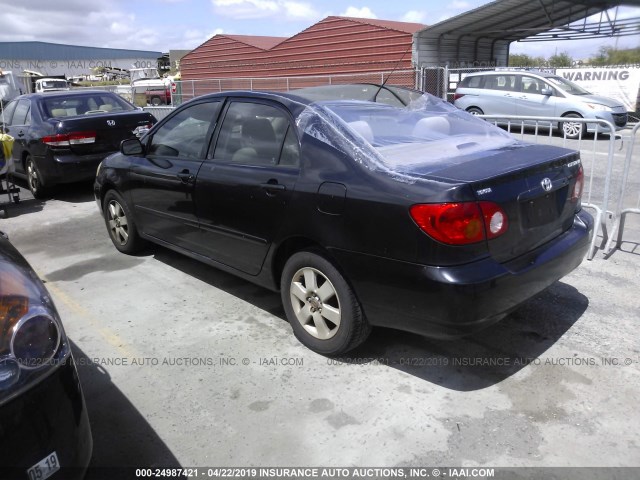 1NXBR38E03Z136847 - 2003 TOYOTA COROLLA CE/LE/S BLACK photo 3