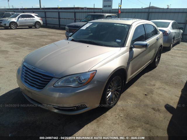 1C3CCBCG4DN575515 - 2013 CHRYSLER 200 LIMITED TAN photo 2