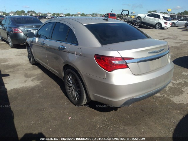 1C3CCBCG4DN575515 - 2013 CHRYSLER 200 LIMITED TAN photo 3