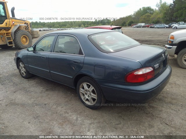 1YVGF22D115242402 - 2001 MAZDA 626 ES/LX BLUE photo 3