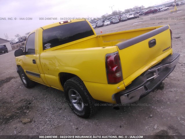 1GCEC14T74Z159168 - 2004 CHEVROLET SILVERADO C1500 YELLOW photo 3