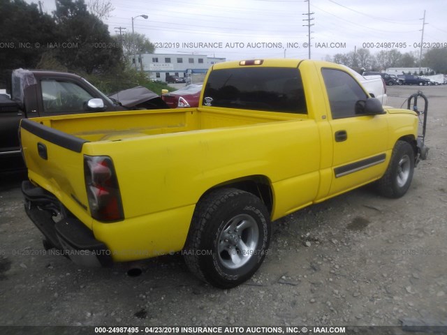 1GCEC14T74Z159168 - 2004 CHEVROLET SILVERADO C1500 YELLOW photo 4