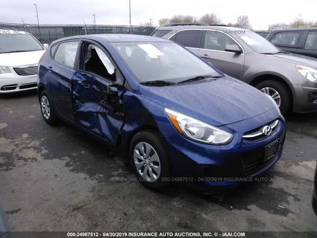 KMHCT5AE0FU213457 - 2015 HYUNDAI ACCENT GS BLUE photo 1