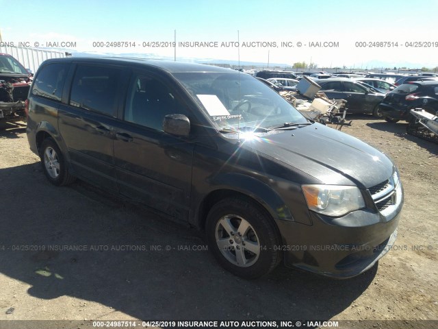 2C4RDGCG6CR318924 - 2012 DODGE GRAND CARAVAN SXT GRAY photo 1