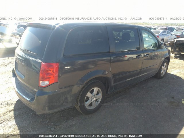 2C4RDGCG6CR318924 - 2012 DODGE GRAND CARAVAN SXT GRAY photo 4