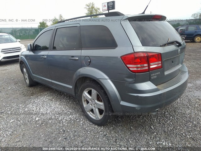 3D4PH5FV1AT227485 - 2010 DODGE JOURNEY SXT BLUE photo 3