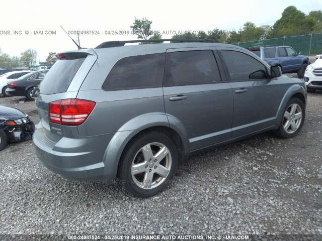 3D4PH5FV1AT227485 - 2010 DODGE JOURNEY SXT BLUE photo 4