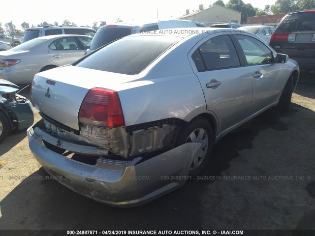 4A3AB26F34E091390 - 2004 MITSUBISHI GALANT DE SILVER photo 4