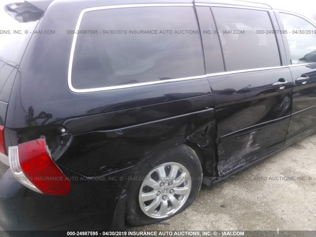 5FNRL38748B089795 - 2008 HONDA ODYSSEY EXL BLACK photo 6