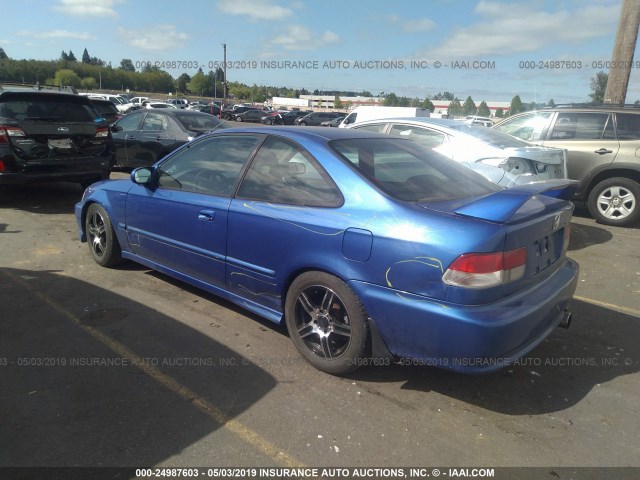 1HGEM1151XL063452 - 1999 HONDA CIVIC SI/SIR BLUE photo 3