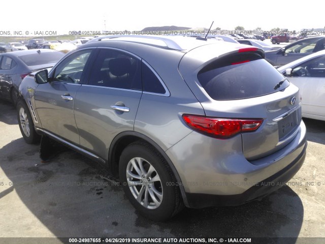 JN8AS1MU7BM710305 - 2011 INFINITI FX35 SILVER photo 3