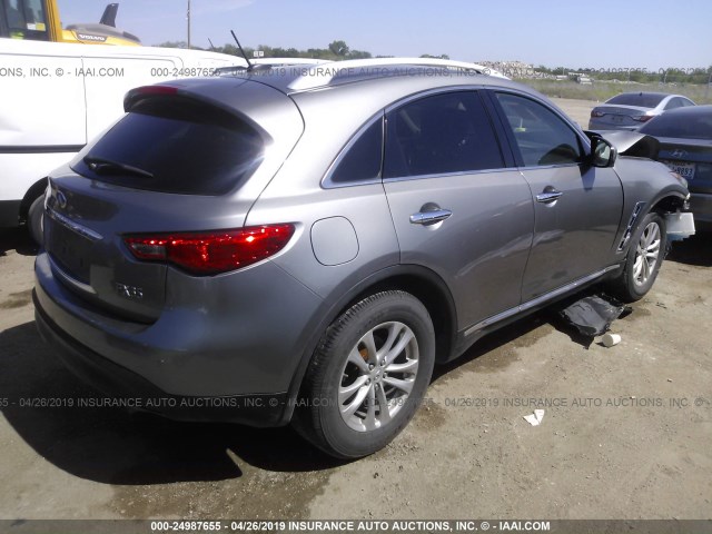 JN8AS1MU7BM710305 - 2011 INFINITI FX35 SILVER photo 4