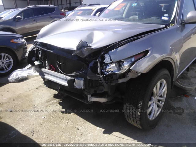 JN8AS1MU7BM710305 - 2011 INFINITI FX35 SILVER photo 6