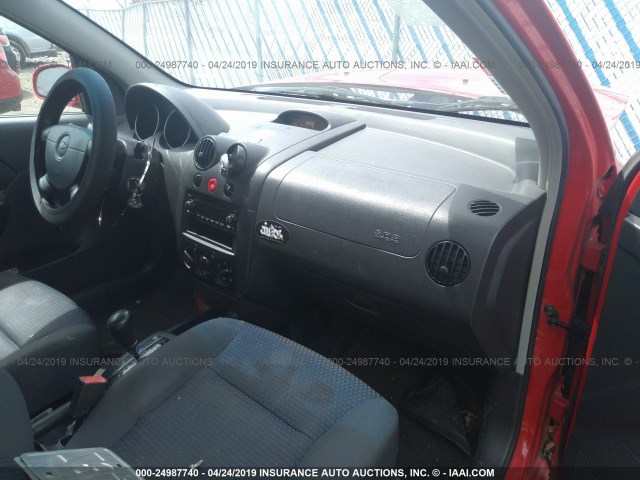 KL1TD56656B531774 - 2006 CHEVROLET AVEO LS RED photo 5