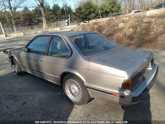 WBAEC8410K3268611 - 1989 BMW 635 CSI AUTOMATIC GOLD photo 3