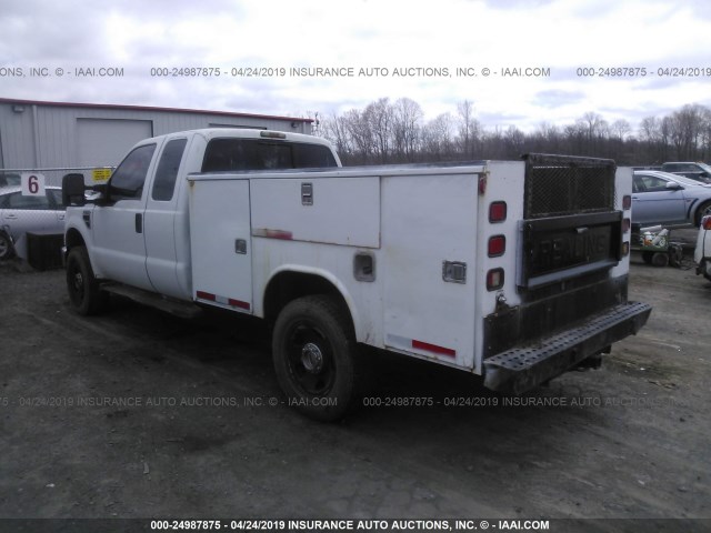 1FDWX35R28EB52371 - 2008 FORD F350 SRW SUPER DUTY WHITE photo 3