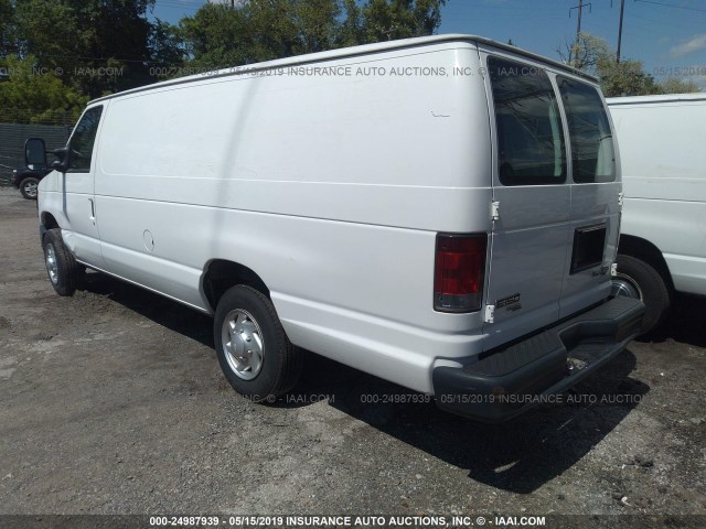 1FTNS1EW3DDA08305 - 2013 FORD ECONOLINE E150 VAN WHITE photo 3