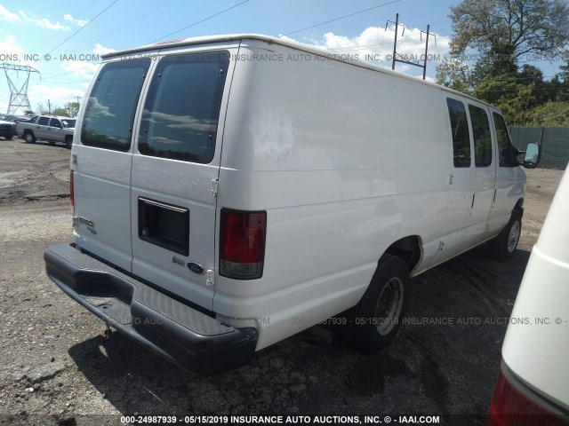 1FTNS1EW3DDA08305 - 2013 FORD ECONOLINE E150 VAN WHITE photo 4