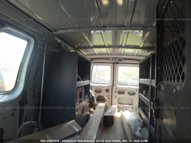 1FTNS1EW3DDA08305 - 2013 FORD ECONOLINE E150 VAN WHITE photo 8