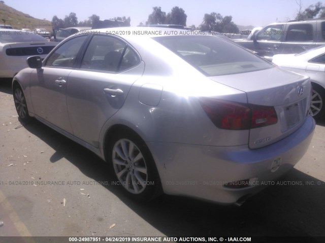 JTHBK262562006363 - 2006 LEXUS IS 250 SILVER photo 3