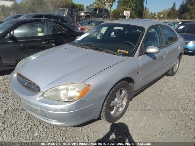 1FAFP55S82A249503 - 2002 FORD TAURUS SES SILVER photo 2