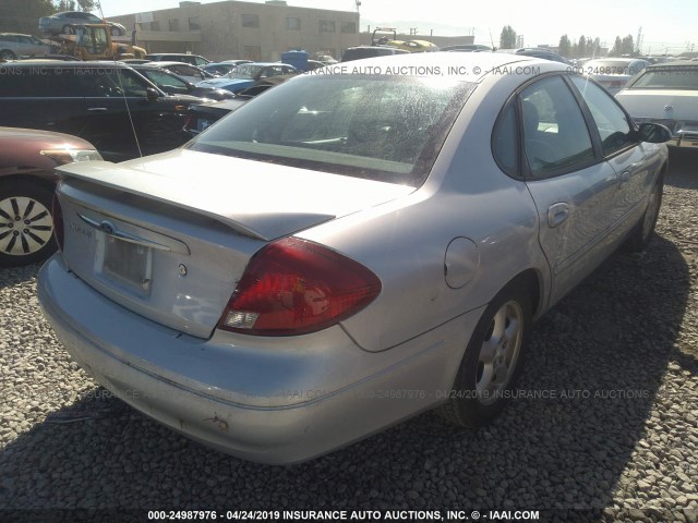 1FAFP55S82A249503 - 2002 FORD TAURUS SES SILVER photo 4