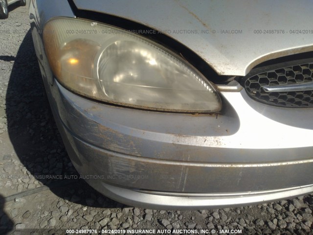 1FAFP55S82A249503 - 2002 FORD TAURUS SES SILVER photo 6
