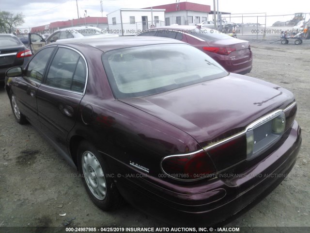 1G4HR54K1YU197956 - 2000 BUICK LESABRE LIMITED RED photo 3