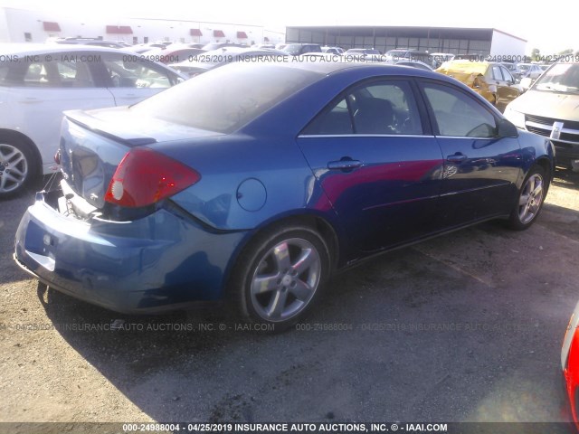 1G2ZH58N974218877 - 2007 PONTIAC G6 GT BLUE photo 4