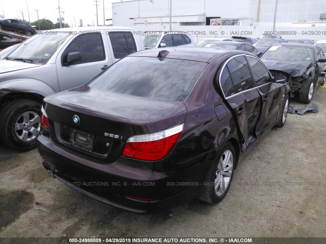 WBANV13579C152175 - 2009 BMW 528 XI MAROON photo 4