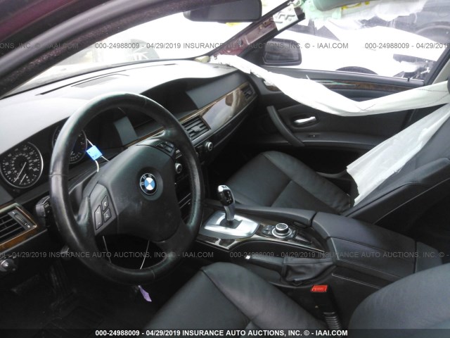 WBANV13579C152175 - 2009 BMW 528 XI MAROON photo 5