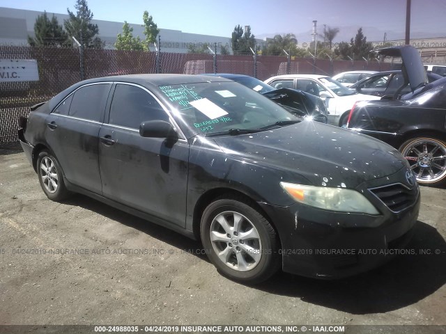 4T1BF3EK9AU071335 - 2010 TOYOTA CAMRY SE/LE/XLE BLACK photo 1