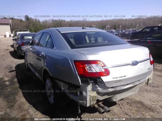 1FAHP2EW4BG124490 - 2011 FORD TAURUS SEL SILVER photo 3