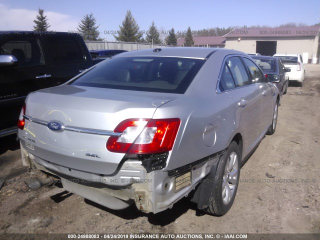 1FAHP2EW4BG124490 - 2011 FORD TAURUS SEL SILVER photo 4