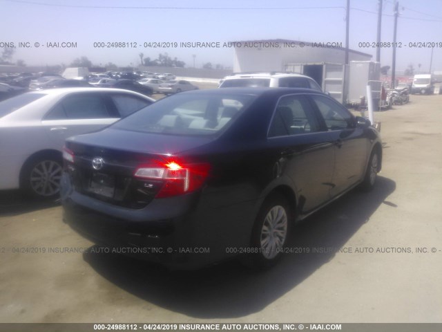 4T4BF1FK0CR265036 - 2012 TOYOTA CAMRY SE/LE/XLE GRAY photo 4