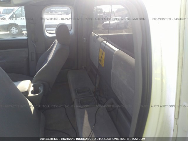 5TETX22N08Z571433 - 2008 TOYOTA TACOMA ACCESS CAB თეთრი ფოტო 8