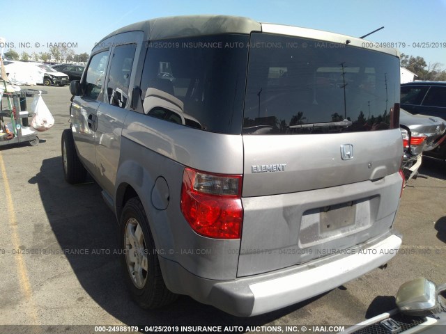 5J6YH18574L005289 - 2004 HONDA ELEMENT EX GRAY photo 3