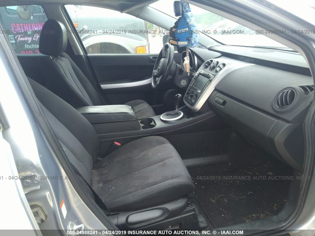 JM3ER293670116342 - 2007 MAZDA CX-7 SILVER photo 5