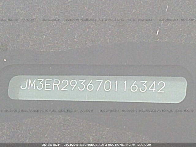 JM3ER293670116342 - 2007 MAZDA CX-7 SILVER photo 9