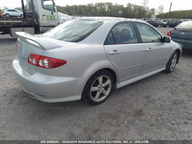 1YVFP80D535M51515 - 2003 MAZDA 6 S SILVER photo 4