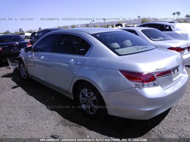 1HGCP2F49CA132382 - 2012 HONDA ACCORD LXP SILVER photo 3