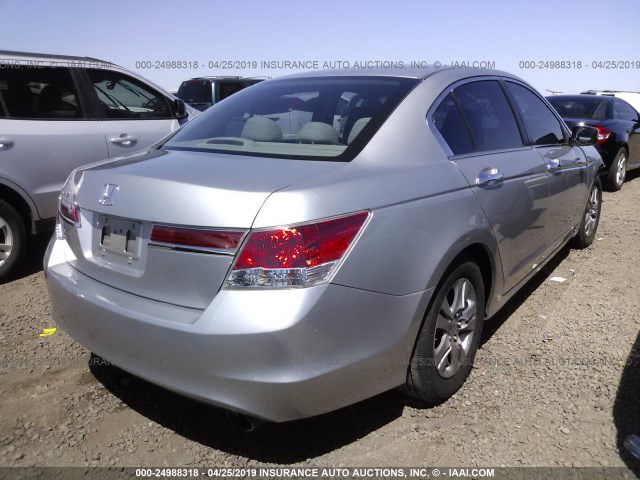 1HGCP2F49CA132382 - 2012 HONDA ACCORD LXP SILVER photo 4